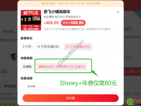 【奈飞小铺】最新优惠: Netflix高级车增购Disney+年费只需90元 | 限时优惠
