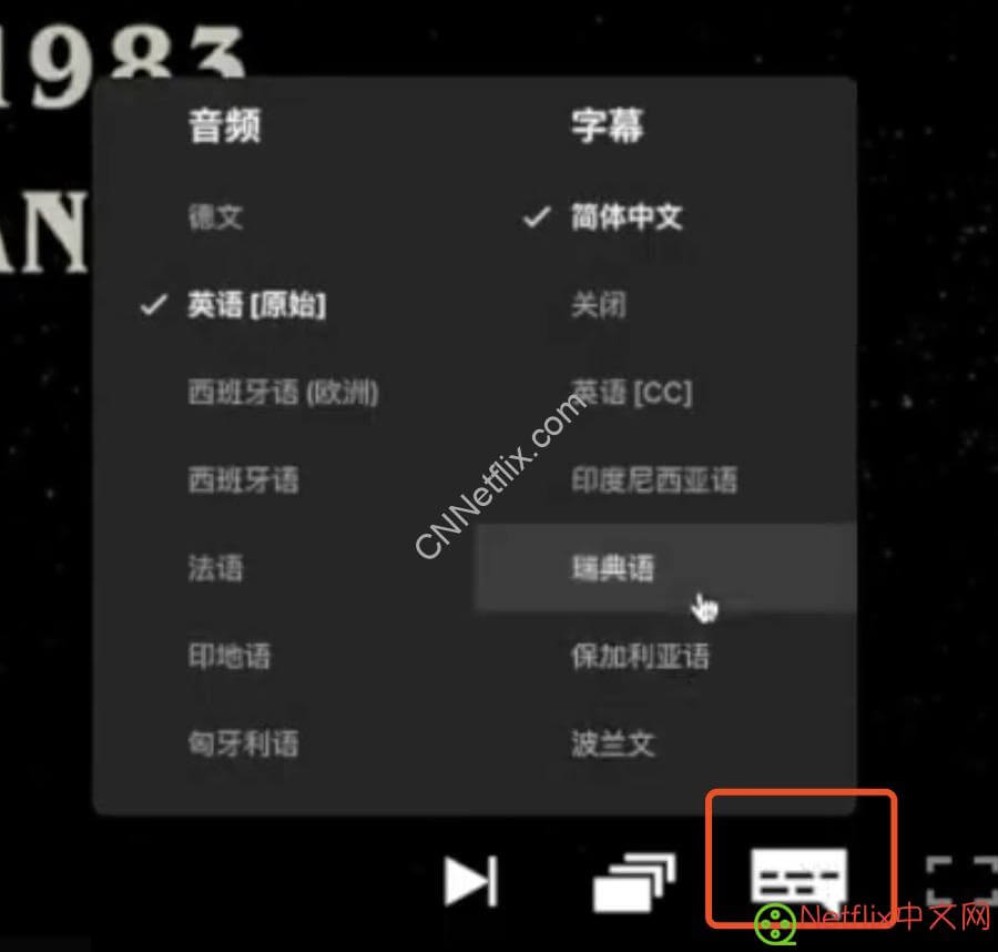 Netflix字幕问题:如何开启中文字幕 - Netflix中文网